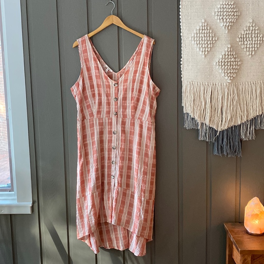 NWOT Maurices pink button dress